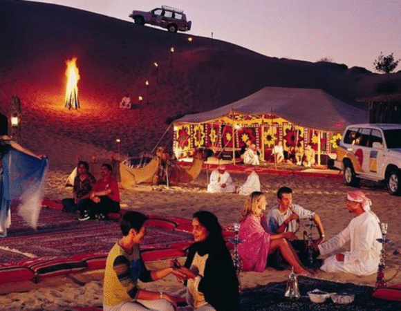 Dubai: A Overnight Desert Safari Tour with the BBQ Dinner